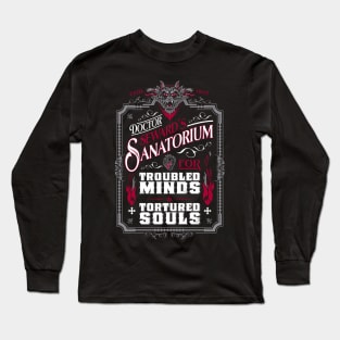 Dr Seward's Sanatorium - Dracula - Vintage Victorian Gothic Vampire Long Sleeve T-Shirt